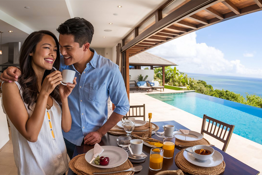Breakfast with Ocean View in Bali